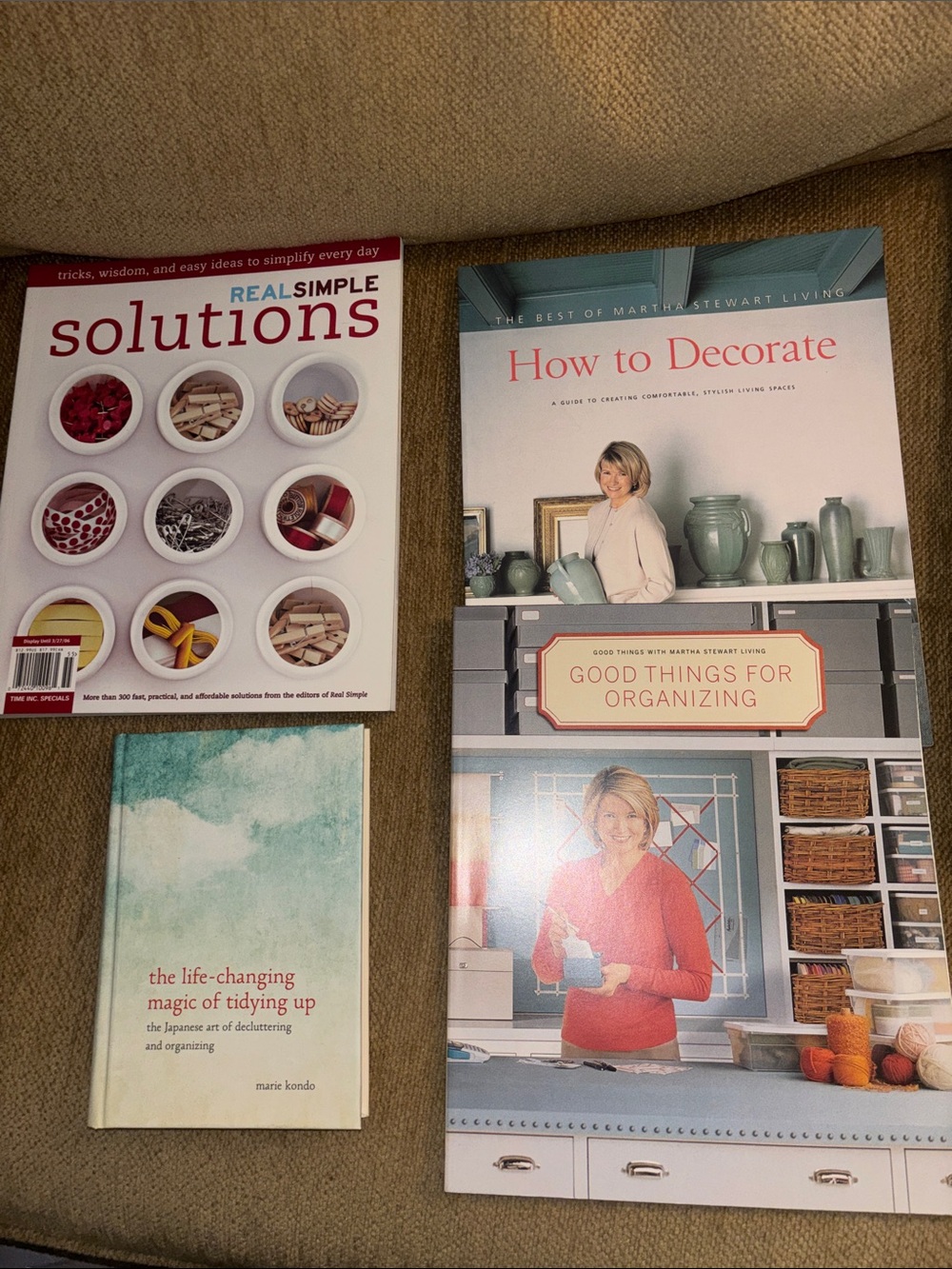 Ready to organize and decorate?! The 4  books are lovely and give so many ideas.